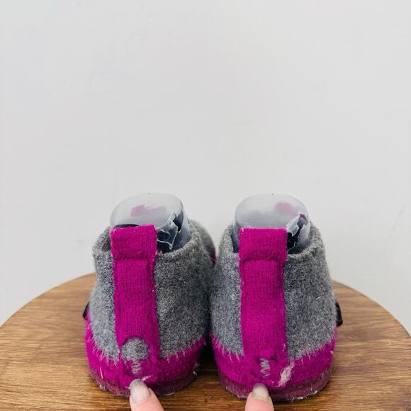 Giesswein TANGERHÜETTE Gray And Purple Floral Slippers Women’s Size 8.5 - Picture 6 of 12